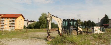 Območje P+R pred gradnjo
